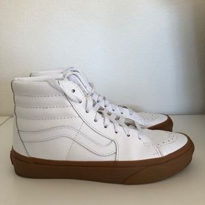Vans Custom Womens Leather Sk8 Hi Shoes